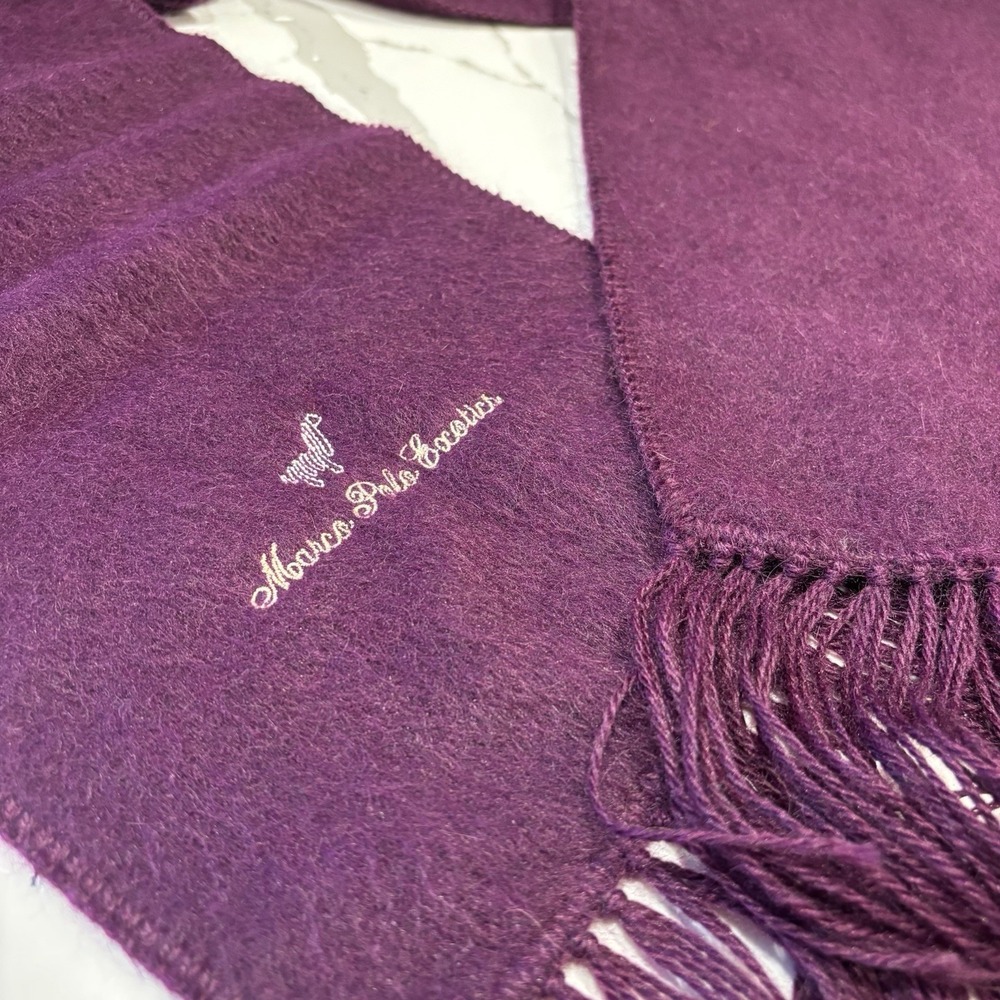 Alpaca Carmago Women's Fleece Scarf Marco Polo Exotics Line Peru Alpaca/Acrylic